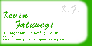 kevin faluvegi business card